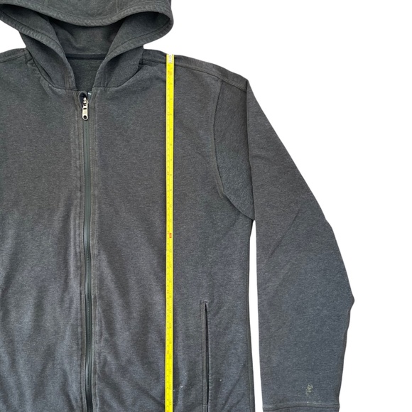 Lululemon Mens Hoodie Jacket Size L Grey Full Zip Up Stretch Full Sleeve Gym - Picture 6 of 9